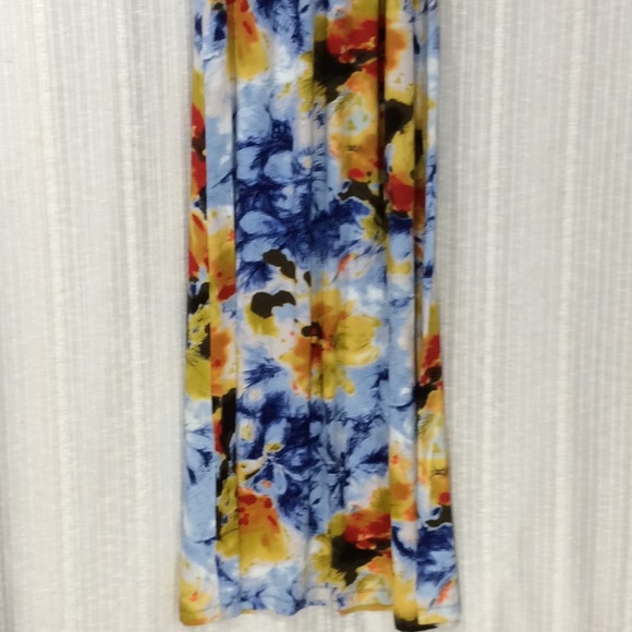 Calvin Klein Big Floral Maxi Sun Dress- Size 10 - Picture 7 of 12